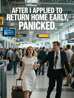 After I applied to return home early, my husband panicked